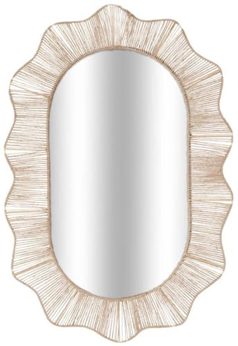 Atmosphera - Miroir Corde Noemie 91x61cm Beige Lin