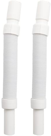 Gsycle Tubo di Scarico per Lavandino Flessibile da 2 Pezzi, Tubo di Scarico per Lavandino Universale per Lavabo Tubo di Scarico Espandibile per Lavello del Bagno della Cucina