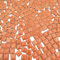 Quadratische Keramik-Mosaikfliesen zum Basteln, 1,2 x 1,2 cm, Porzellan-Mosaikfliesen, quadratische Mosaikstücke für DIY-Mosaikprojekte, Heimdekoration (Orange)