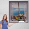 Zanzariera Magnetica Finestra 140 x 70 cm Porte Chiusura Automatica Tendina Anti Zanzare Mosche Mantiene Traspirante per Windows, Marrone