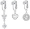 BVLAGIDA 3 Stück Fake Bauchnabelpiercing für Damen, Bauchnabelpiercing Chirurgenstahl, Fake Bauchnabel Piercing Zirkon Herz, mit Geschenk Box