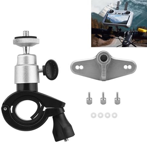 LICHIFIT Fahrradlenkerhalterung DJI RC 2 / RC Fernbedienung Reithalterung Fahrrad Griff Unterstützung Radfahren Ständer Halter für Insta360 für GoPro Sportkamera