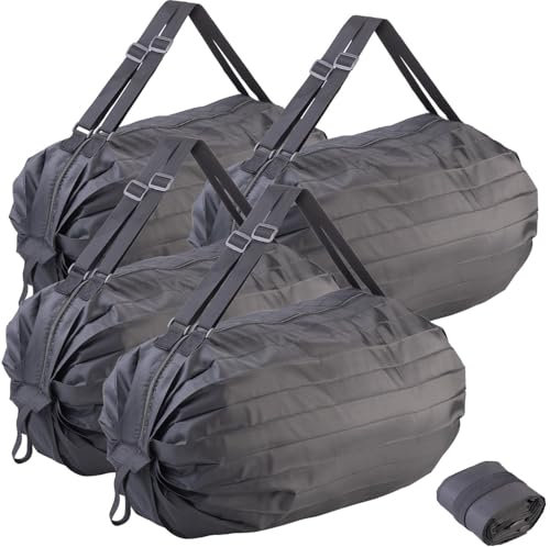 PEARL kompakte Reisetasche: 4er Set Leichte Falt-Reisetasche aus Polyester, 20 L, 50-cm-Tragegurt (mit Schultergurt, Faltbare groß, Umhängetasche)