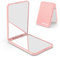 wobsion Kleiner Spiegel mit 1×/ 2× Vergrößerung,Faltbarer Taschenspiegel Ohne Licht für Reise und Makeup,Tragbarer Reisespiegel für Handtaschen,Mini Handspiegel als Geschenk,9 * 6 * 1cm,Rosa
