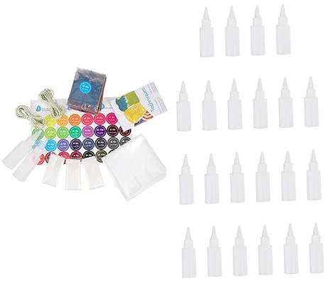 KONTONTY Textilfarbe Pulver Permanent Färbemittel zum Batiken von Kleidung Farben Färbepakete für Baumwolle und Viskose