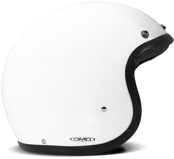 DMD Retro Solid White Open Face Helm Jethelm Motorradhelm ECE22.06, XL