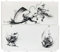 New for New3DS Extra Faceplate Replacement Cover Plate Limited White Color, for New 3DS Small Handheld Game Console, DIY Custom Ink-Wash Sekro Wolf Edition Top/Bottom Shell Coverplate Set