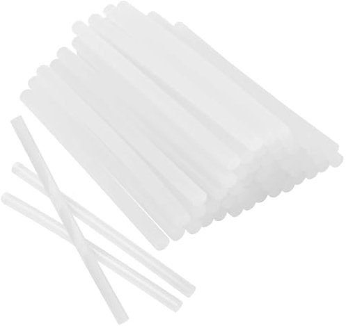 50 pezzi 11 mm x 200mm, bastoncini trasparenti per pistola colla a caldo, stick colla a caldo per fai-da-te, riparazioni e decorazioni – Ricarica universale per pistola colla a caldo.