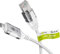 goobay USB-C 3.1 auf RJ45 Ethernet CAT 6 Kabel Slim/Adapterkabel/stabile kabelgebundene Internetverbindung mit Router/Netzwerk Switch/USB auf RJ45 Adapter / 1 Gbit/s / 15 Meter/weiß / 74392