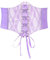 TTPSRY Damen Gürtel Spitze Krawatte Seide Elastischer Bund Ideal für Dinnerpartys und Alltagskleidung Gürtel für Kleid(Lila)