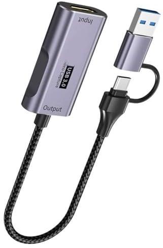ZIDDAR Aluminium Legierung USB3.0 Video Erfasst Card 4K60Hz HDTV Um C Conversion Echtzeit Streaming Für DSLR Und Online Lehre Einzugeben