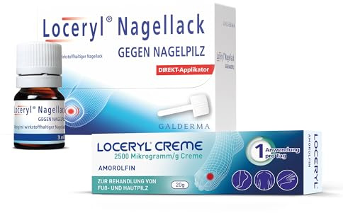 Loceryl Nagellack gegen Nagelpilz, 1,25 ml + Creme 20 g