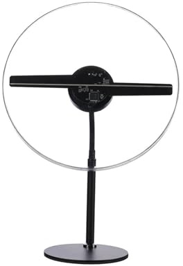 Ventilador holográfico 3D, Fan olográfica portátil del Holograma 3D de la Pantalla proyector los 42cm LED para Tiendas/Bares