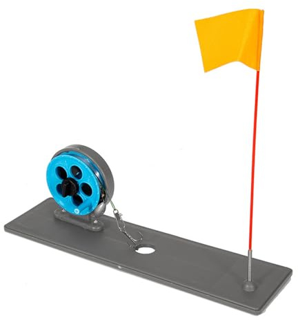 Effizientes Eisangeln Werkzeug Ausrüstung für Outdoor-Winterangeln Abenteuerrute mit Flaggenmarker, kompakte Eisrute mit Flaggenmarkierungskonstruktion, faltbar für einfachen Winterangeln Transport