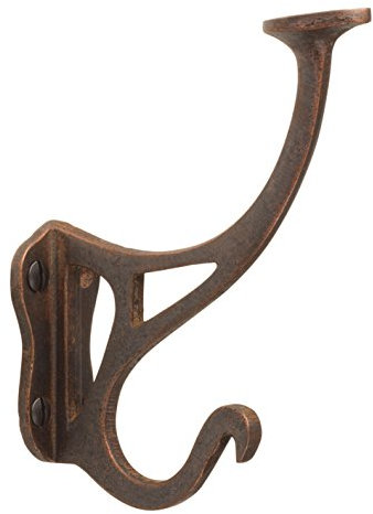 Metafranc Vintage-Haken - Kupfer-Antik-Look - Hochwertige Verarbeitung - Formschön und dekorativ - Inkl. Montagematerial / Garderobenhaken / Huthaken / Mantelhaken / 213781
