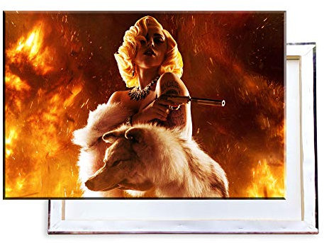 Unified Distribution Machete Kills Lady Gaga - 120x80 cm - Bilder & Kunstdrucke fertig auf Leinwand aufgespannt und in erstklassiger Druckqualität