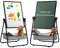 DOEWORKS Kinder Staffelei Magnetische Whiteboard U-Ständer, Doppelseitiges Whiteboard & Kreidetafel Schreibbrett mit Zubehör, Kinder Tafel Höhenverstellbar & 360°Rotation, Schwarz