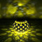 Solar Mosaic Table Lamp,KINGCOO Waterproof Color Changing LED Solar Light Garden Crystal Glass Ball Table Night Light Indoor/Outdoor Decorations for Christmas Party Deck Patio Yard (Yellow Square)