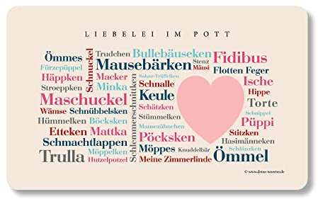 Frühstücksbrettchen Ruhrpott Kosewörter