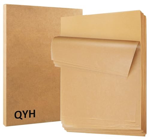 QYH 300 Pcs Parchment Paper Sheets for Baking, 8x12 Inches Baking Paper