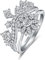 Yaresul Frauen Krone Ringe, Platin-Plated Prinzessin Königin Tiara Ring, kubischer Zirkonia Fake Diamond Ring, Freundschaft Ringe für beste Freundin, Größe 59(18.8)