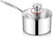 Joyfair Stielkasserolle, 16cm Premium 3-Lagen Edelstahl Milchtopf Induktion mit Deckel, 1,8 Liter Kochtopf mit Langer Griff, Klein Töpfe für alle Herdarten, Unbeschichtet & Spülmaschinenfest