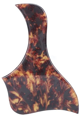 Grcfumo Acoustic Gitarre Pickguard, Gitarre Pickguard Anti-Scratch-Wachplatte, dekorative selbstklebende Anti-Scratch-PVC-Akustikgitarrenschutzplatte