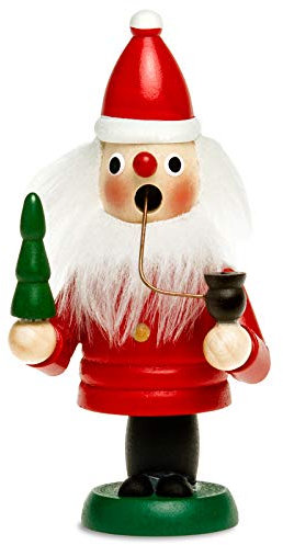 Sikora RM-G Mini Räuchermännchen aus Holz, Größe:Höhe ca. 12 cm, Farbe/Modell:G1 Weihnachtsmann rot