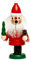 Sikora RM-G Mini Räuchermännchen aus Holz, Größe:Höhe ca. 12 cm, Farbe/Modell:G1 Weihnachtsmann rot