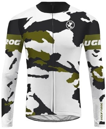 UGLY FROG Herren Jacke/Trikots Winddichte wasserdichte Lauf- Fahrradjacke MTB Mountainbike Jacket Visible Reflektierend, Fleece Warm Jacket für Winter Voller Reißverschluss