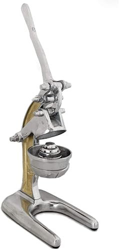 Verve CULTURE Presse-agrumes manuel en fonte d'aluminium de qualité professionnelle pour orange, pamplemousse et grands agrumes, boissons matinales, cocktails ou cuisine Doré Taille L 35,6 x 22,3 x