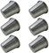NAMAI - Set di 6 Stampi Baba, 6 CM Diametro x 6 CM Altezza, Alluminio Antiaderente, Adatti In Lavastoviglie, Pirottini Per Friggitrice Ad Aria, Made In Italy (6 stampi)