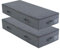 iwill CREATE PRO Große starre Unterbett-Aufbewahrungsboxen für Bettdecken, Queen-Size/King-Size-Decken, alle Seiten mit integrierten Kunststoffplatten, Schwarzgrau, 2 Stück