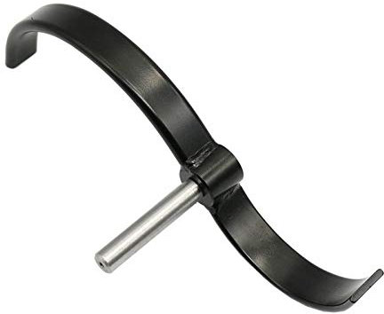 16MM Spezialform Drehwerkzeugauflage für Holzdrehmaschinen Holzbearbeitung Gebogenes Drehen (C)