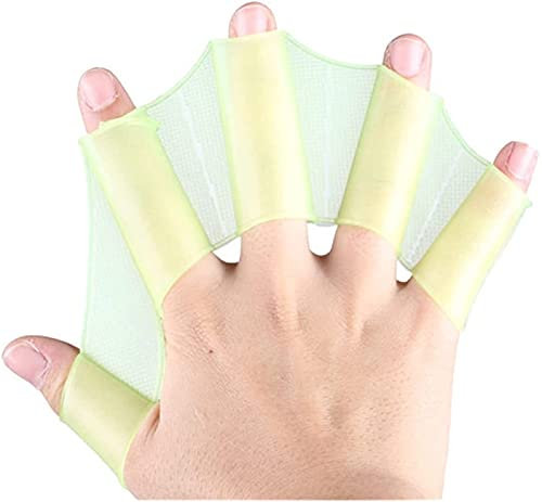 Sanshao Wassersport Silikon Schwimmhand Flossen für Kinder Männer Frauen Unterwassertauchen Training Hand schwimmflossen Wasser Sport Fingerhandschuhe Ausrüstung,Silikon-Schwimmhäute für die Hand