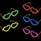 NEON FUN 10 Knicklichter Herzbrillen im 5 Farben Mix | Komplettsets inklusive Knicklichter und Bügel, Menge:1 Stück