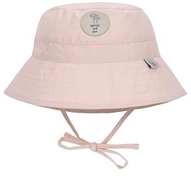 LÄSSIG Baby Kinder Fischerhut Sonnenhut Strandhut Kinderhut Atmungsaktiv Sonnenschutz UV-Schutz 80/Sun Protection Fishing Hat powder pink, 7-18 Monate, Größe: 46/49