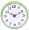 Nikou Reloj de Pared, Reloj de Ducha de Espejo de Ventana de Pared de succión Impermeable para baño(Verde)