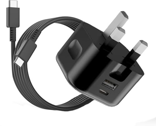 KP TECHNOLOGY Multi Port Fast Charger for Sony Xperia 1 VII/Xperia 1 VI / 10 VI/Xperia 10 V / 5 V / 1 V/Xperia 10 IV - III - II / 5 IV - III - II / 1 IV - III - II / 10 Plus / L4 L3 L2 (BLACK)