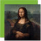 Classic Art Leonardo da Vinci Karten für Frauen und Männer – Mona Lisa – berühmte abstrakte Geburtstagskarte für Vater, Mutter, Onkel, Tante, Großvater, Oma, 145 mm x 145 mm, klassische Kunstwerke,