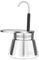 MERMOO YILAN Mocha Pot Stainless Steel Stovetop Espresso Coffee Maker Cafe Maker Portable Outdoor Camping Brewed Coffee Pot Induction Capable 200ml for 4shots for espresso