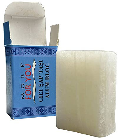 MFY Alaunstein, Blutstiller, Alum Bloc 70g – Aftershave & Natürliches Deodorant – Beruhigt die Haut nach der Rasur – Antiseptisch – Potassium Alum Block