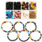 SUNNYCLUE 1 Box 300+Pcs DIY 10 Sets Solar System Bracelets Kit Galaxy Universe The Nine Guardian Planets Obsidian Beads Beading Bracelet Necklace Natural Gemstones Bead For Jewelry Making Kits Craft
