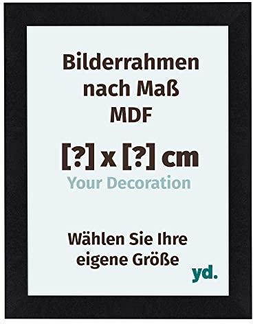 yd. Your Decoration - Bilderrahmen nach Maß - Bilderrahmen aus MDF mit Acrylglas - Antireflex - Lassen Sie sich Ihren Bilderrahmen individuell gestalten - Como