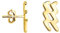 SOFIA MILANI - Damen Ohrringe 925 Silber - vergoldet/golden - Wassermann Sternzeichen Ohrstecker - E2085