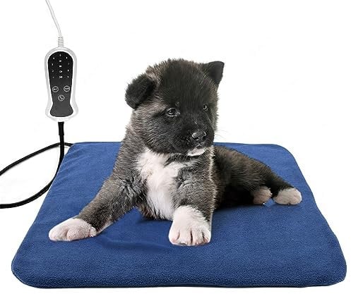 GOLOPET Pet Heating Pad,Mini 13x17inches for Cat Heat Pad,Waterproof Thermostat Electric Heated Mat,Puppy Heat Pad with Removable Cover for Puppies Kittens Dogs