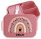 Kinder Bento Box Midi Lunchbox für Mepal Bentobox - Boho Regenbogen Rainbow - 900 ml - Rosa - geschenke kindergarten brotdose mädchen schule personalisierte schulkind name bento-lunchbox jausenbox