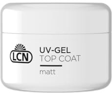 LCN Top Coat Matt Überlack UV LED Überlack - Langanhaltendes und kratzfestes UV Gel für Gel Nägel – Vegan, tierversuchsfrei und HEMA-frei – 10 ml