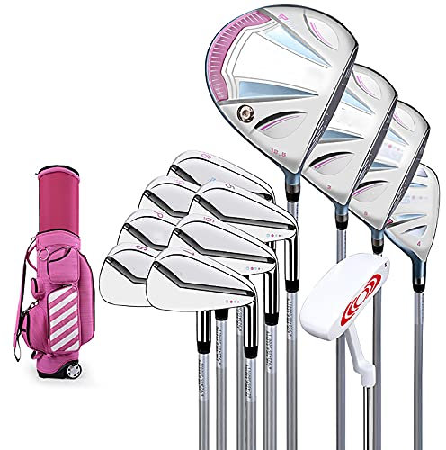 Set Completo da Golf da Donna, Set Completo di Mazze da Golf per destrimani, da Donna per destrimani con Borsa, con Borsa di Supporto, 12 Mazze