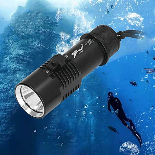 Tauchlicht, Licht Tragbares Tauchen 100 Meter IPX8 Wasserdichte Taschenlampe Zum Tauchen Taschenlampe Tauchen 5000LM Magnetschalter